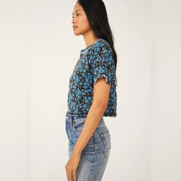 NWOT! Free People Sammie Floral Print Tee - Picture 4 of 10